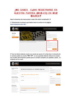 &iquest;No sabes c&oacute;mo registrarse en nuestra partida