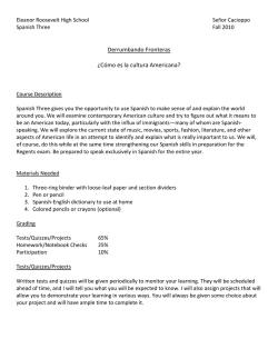 Derrumbando Fronteras &iquest;C&oacute;mo es la cultura Americana?
