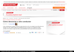 C&oacute;mo denunciar a otro conductor | Autocasion.com - CEA