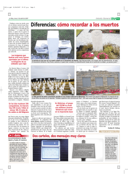 Diferencias: c&oacute;mo recordar a los muertos