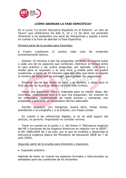 C&Oacute;MO ABORDAR LA FASE ESPEC&Iacute;FICA