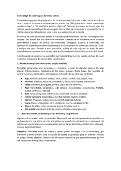 C&oacute;mo elegir los colores para tu tienda online. A - PYME Networks