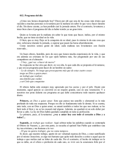 012. Programa del d&iacute;a &iquest;C&oacute;mo nos hemos despertado hoy? Dicen