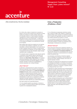 Management Consulting Supply Chain &iquest;c&oacute;mo innovar - Accenture