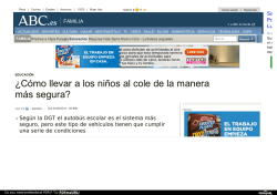 &iquest;C&oacute;mo llevar a los ni&ntilde;os al cole de la manera m&aacute;s segura - CEA