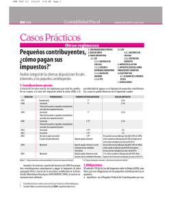 Peque&ntilde;os contribuyentes,&iquest;c&oacute;mo pagan sus impuestos?* - IDConline