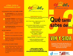 &iquest;C&Oacute;MO EVITO LA TRANSMISI&Oacute;N DEL VIH? - itsidanet