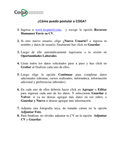 &iquest;C&oacute;mo puedo postular a COGA?