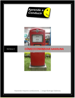 C&Oacute;MO ECONOMIZAR GASOLINA