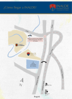 &iquest;C&oacute;mo llegar a INALDE?
