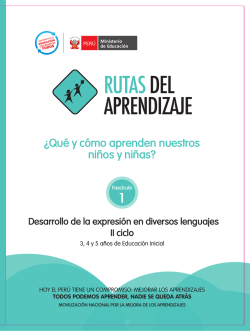 Fasciculo Inicial Comunicacion a traves de otros - Ugel 05