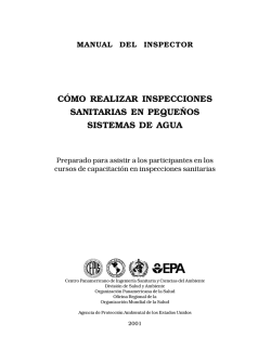C&Oacute;MO REALIZAR INSPECCIONES SANITARIAS EN PEQUE&Ntilde;OS