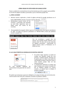 1 C&Oacute;MO CREAR UN SITIO WEB CON GOOGLE SITES