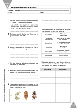 Comprueba c&oacute;mo progresas - Sciencefjbilingua
