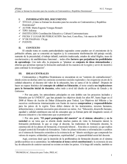 1 I. INFORMACI&Oacute;N DEL DOCUMENTO T&Iacute;TULO: &iquest;C&oacute;mo se forman