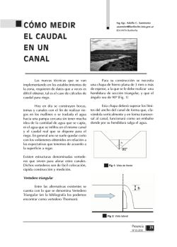 C&Oacute;MO MEDIR EL CAUDAL EN UN CANAL - INTA