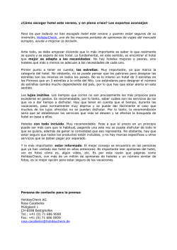 C&oacute;mo escoger hotel este verano 090805 cff - HolidayCheck