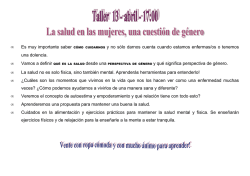 &bull; Es muy importante saber C&Oacute;MO CUIDARNOS y no s&oacute;lo darnos