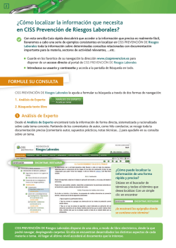 &iquest;C&oacute;mo localizar la informaci&oacute;n que necesita en CISS - Croem