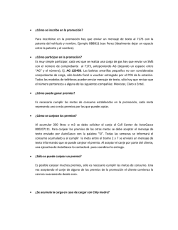 &bull; &iquest;C&oacute;mo se inscribe en la promoci&oacute;n? Para inscribirse en la