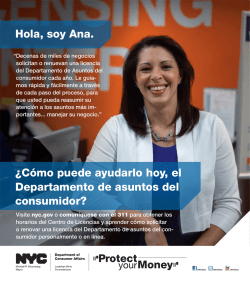 &iquest;C&oacute;mo puede ayudarlo hoy, el Departamento de asuntos - NYC.gov