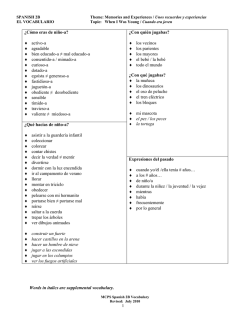 &iquest;C&oacute;mo eras de ni&ntilde;o-a