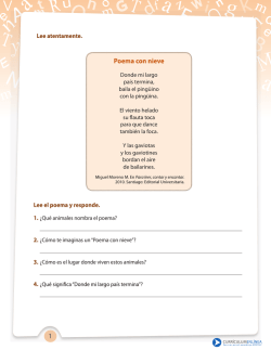 &iquest;Qu&eacute; animales nombra el poema? &iquest;C&oacute;mo te imaginas un &ldquo;Poema