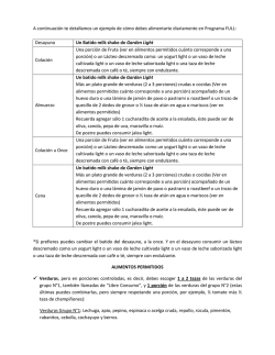 A continuaci&oacute;n te detallamos un ejemplo de c&oacute;mo - Peso Saludable