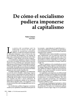 De c&oacute;mo el socialismo pudiera imponerse al capitalismo - Temas