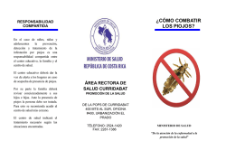 &iquest;C&Oacute;MO COMBATIR LOS PIOJOS?