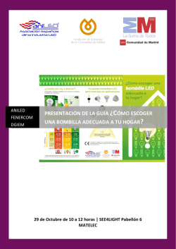 presentaci&oacute;n de la gu&iacute;a &iquest;C&oacute;mo escoger una bombilla - AniLED