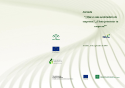 TRIPTICO Que es una aceleradora de empresas Como presentar tu