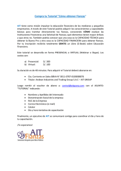 Compra tu Tutorial C&oacute;mo obtener Fianzas - Ait fianzas