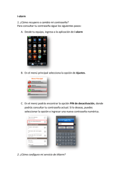 i-alarm 1. &iquest;C&oacute;mo recupero o cambio mi contrase&ntilde;a? Para - Nextel