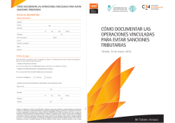 C&Oacute;MO DOCUMENTAR LAS OPERACIONES VINCULADAS PARA
