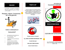 C&oacute;mo se demuestra el Autocontrol? CULTURA DE AUTOCONTROL