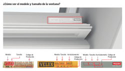 &iquest;C&oacute;mo ver el modelo y tama&ntilde;o de la ventana? - Velux