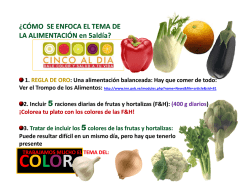 &iquest;C&Oacute;MO SE ENFOCA EL TEMA DE LA ALIMENTACI&Oacute;N en 5ald&iacute;a?