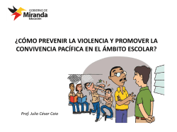 &iquest;C&Oacute;MO PREVENIR LA VIOLENCIA Y PROMOVER LA