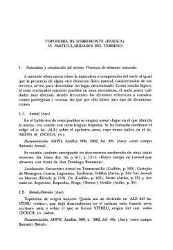TOPONIMIA DE SOBREMONTE (HUESCA). VI - Dialnet