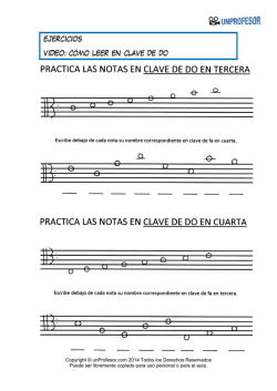 ejercicios V&Iacute;DEO: c&oacute;mo leer en clave de do - Unprofesor.com