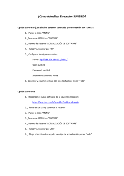 C&oacute;mo Actualizar El receptor SUNBIRD - Mercasat