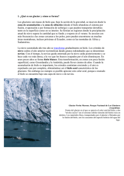 1. &iquest;Qu&eacute; es un glaciar y c&oacute;mo se forma? Los glaciares - Telecable