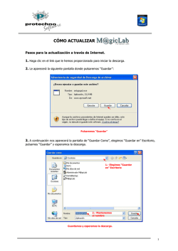 C&Oacute;MO ACTUALIZAR MAGICLAB - protechno software