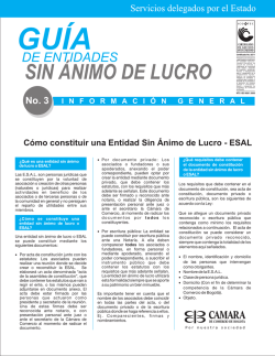 C&oacute;mo constituir una Entidad Sin &Aacute;nimo de Lucro - AMIC Colombia