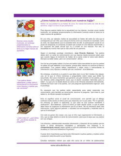 &iquest;C&oacute;mo hablar de sexualidad con nuestros hij@s? - Educabolivia