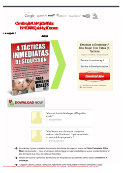 Como Conquistar y Enamorar a Una Mujer | C&oacute;mo Conquistar A