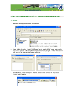 C&oacute;mo visualizar la cartograf&iacute;a del visualizador a partir de WMS