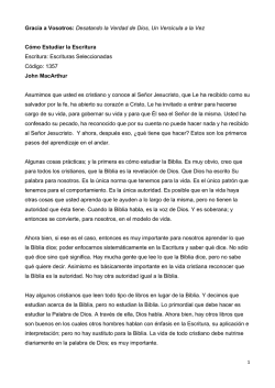 C&oacute;mo estudiar las Escrituras