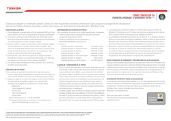 C&Oacute;MO CONSEGUIR SU EXPRESS UPGRADE A - Toshiba